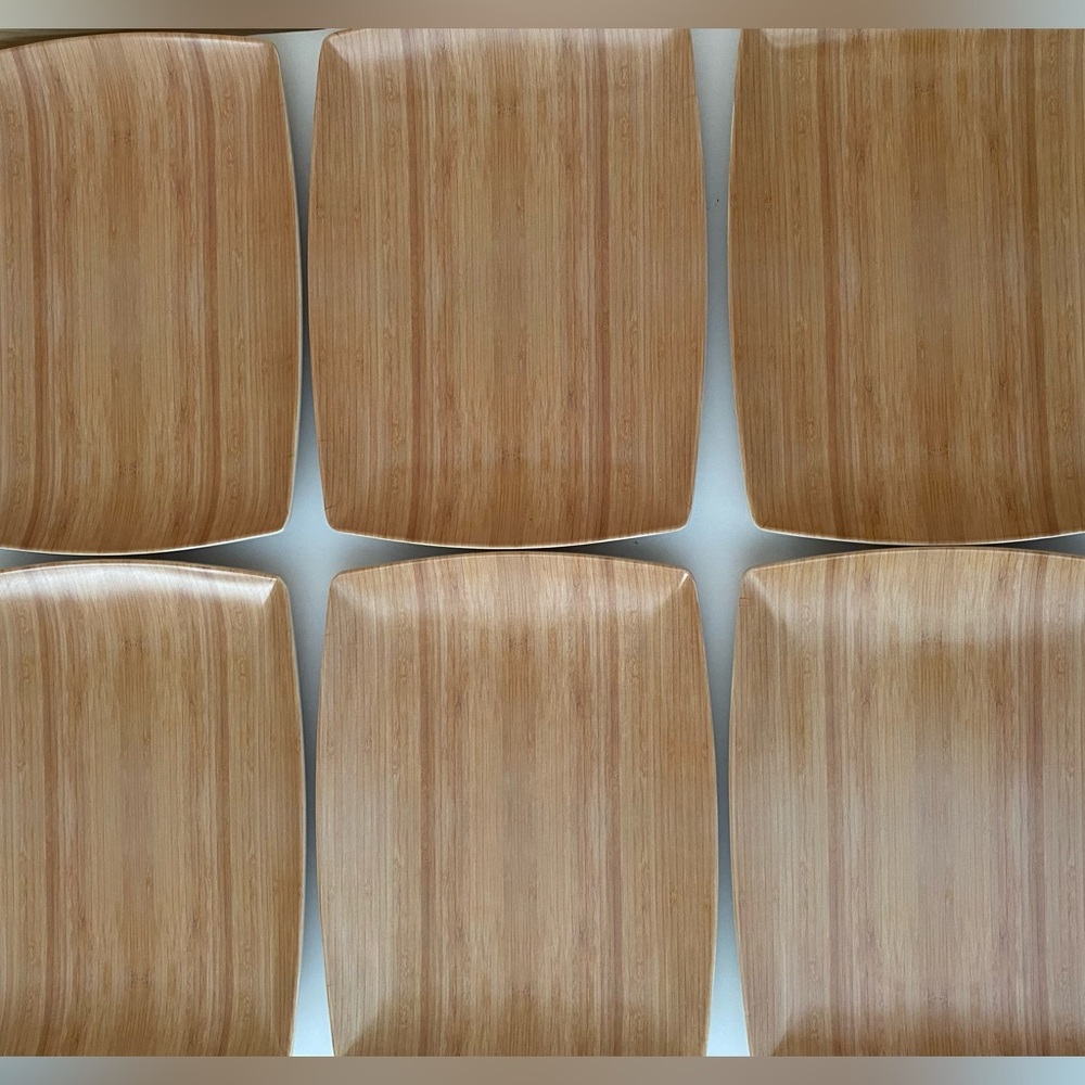 Front Of The House Platewise Rectangular Mod Plate 12” x 9” Bamboo Case of 6